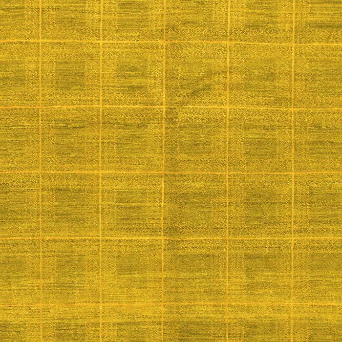 Checkered Yellow Modern Rug, abs1492yw