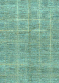 Checkered Light Blue Modern Rug, abs1492lblu