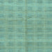 Square Checkered Light Blue Modern Rug, abs1492lblu