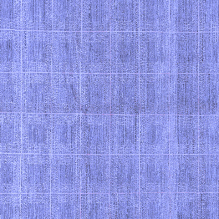 Square Machine Washable Checkered Blue Modern Rug, wshabs1492blu