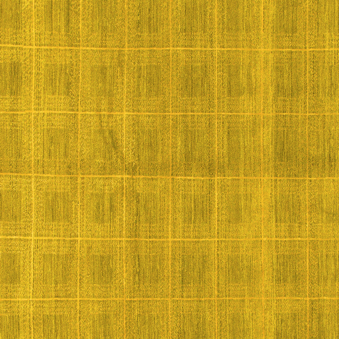 Square Checkered Yellow Modern Rug, abs1492yw