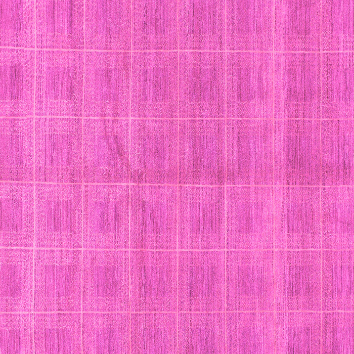 Square Machine Washable Checkered Pink Modern Rug, wshabs1492pnk