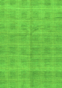 Checkered Green Modern Rug, abs1492grn