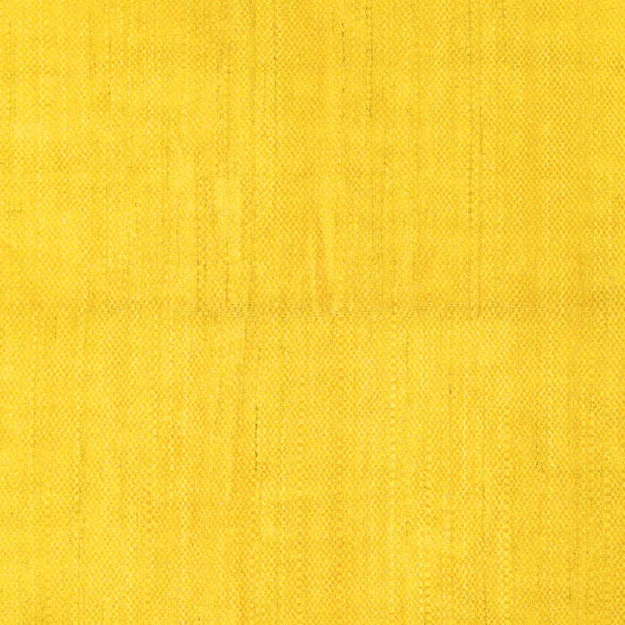 Square Machine Washable Solid Yellow Modern Rug, wshabs1493yw