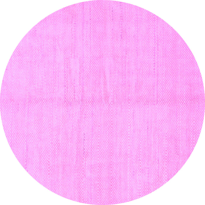 Round Solid Purple Modern Rug, abs1493pur