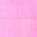 Square Machine Washable Solid Pink Modern Rug, wshabs1493pnk