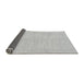 Sideview of Solid Gray Modern Rug, abs1493gry