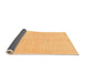 Sideview of Solid Orange Modern Rug, abs1493org