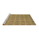 Sideview of Machine Washable Abstract Gold Rug, wshabs1494