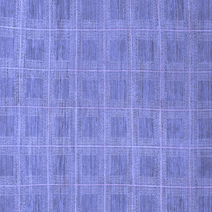 Square Machine Washable Checkered Blue Modern Rug, wshabs1494blu