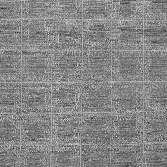 Machine Washable Checkered Gray Modern Rug, wshabs1494gry