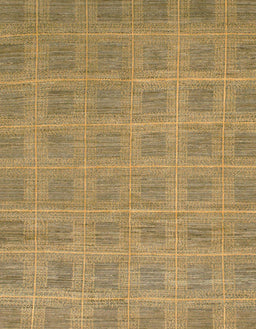 Abstract Gold Checkered Rug, abs1494