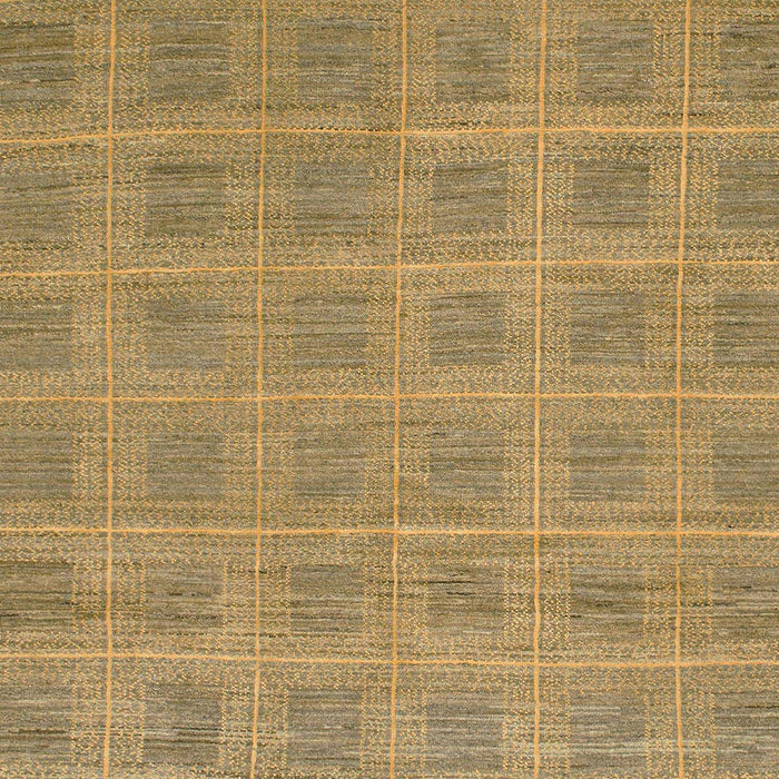 Abstract Gold Checkered Rug, abs1494