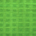 Square Machine Washable Checkered Green Modern Area Rugs, wshabs1494grn