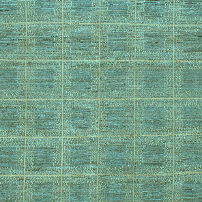 Checkered Light Blue Modern Rug, abs1494lblu