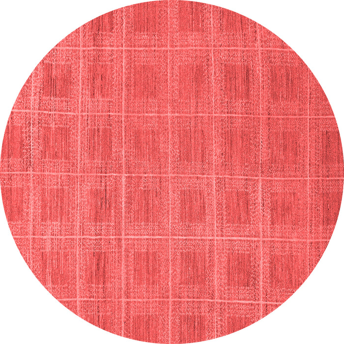 Machine Washable Checkered Red Modern Rug, wshabs1494red