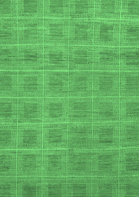 Checkered Emerald Green Modern Rug, abs1494emgrn