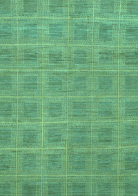 Checkered Turquoise Modern Rug, abs1494turq