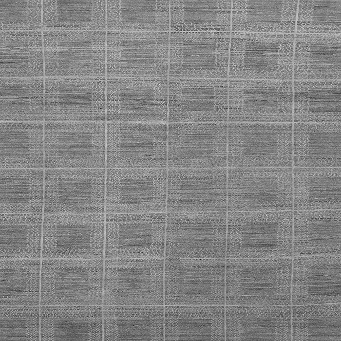 Square Machine Washable Checkered Gray Modern Rug, wshabs1494gry