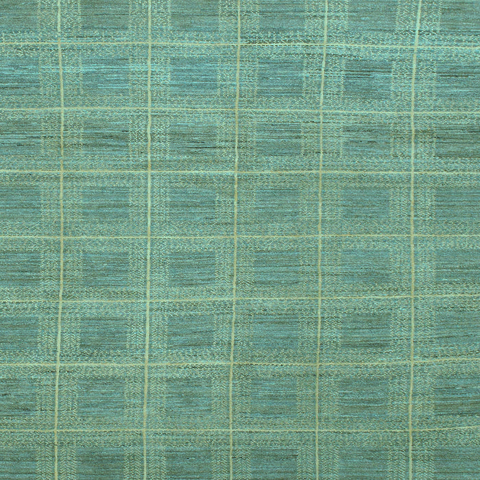 Square Machine Washable Checkered Light Blue Modern Rug, wshabs1494lblu