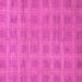 Square Machine Washable Checkered Pink Modern Rug, wshabs1494pnk