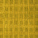 Square Checkered Yellow Modern Rug, abs1494yw