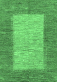 Abstract Emerald Green Modern Rug, abs1495emgrn