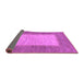 Sideview of Abstract Purple Modern Rug, abs1495pur