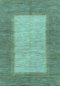 Abstract Light Blue Modern Rug, abs1495lblu