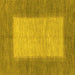 Square Abstract Yellow Modern Rug, abs1495yw