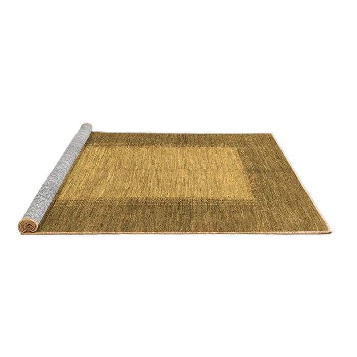 Sideview of Machine Washable Abstract Brown Modern Rug, wshabs1495brn