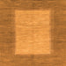 Square Abstract Orange Modern Rug, abs1495org