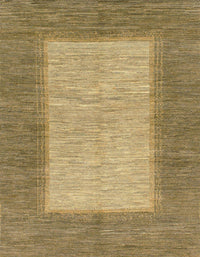 Machine Washable Abstract Metallic Gold Rug, wshabs1495