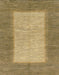 Machine Washable Abstract Metallic Gold Rug, wshabs1495