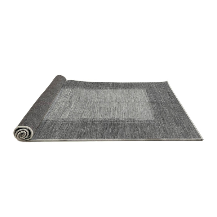 Sideview of Abstract Gray Modern Rug, abs1495gry