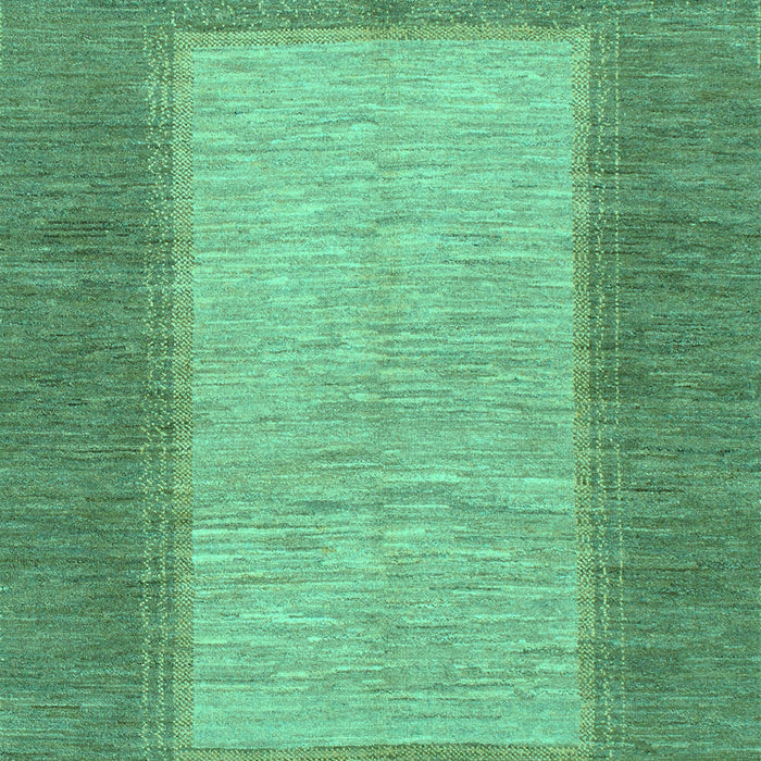 Machine Washable Abstract Turquoise Modern Area Rugs, wshabs1495turq