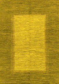 Abstract Yellow Modern Rug, abs1495yw