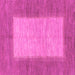 Square Abstract Pink Modern Rug, abs1495pnk