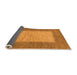 Sideview of Abstract Orange Modern Rug, abs1495org