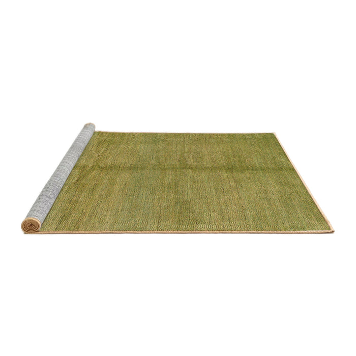 Sideview of Machine Washable Abstract Gold Rug, wshabs1496