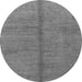 Round Abstract Gray Modern Rug, abs1496gry