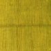 Square Abstract Yellow Modern Rug, abs1496yw