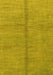 Abstract Yellow Modern Rug, abs1496yw