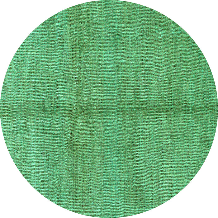 Round Abstract Turquoise Modern Rug, abs1496turq