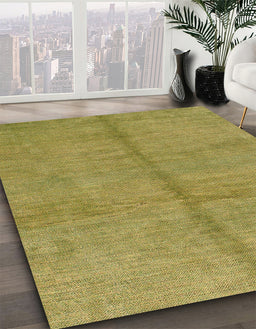 Machine Washable Abstract Gold Rug in a Family Room, wshabs1496
