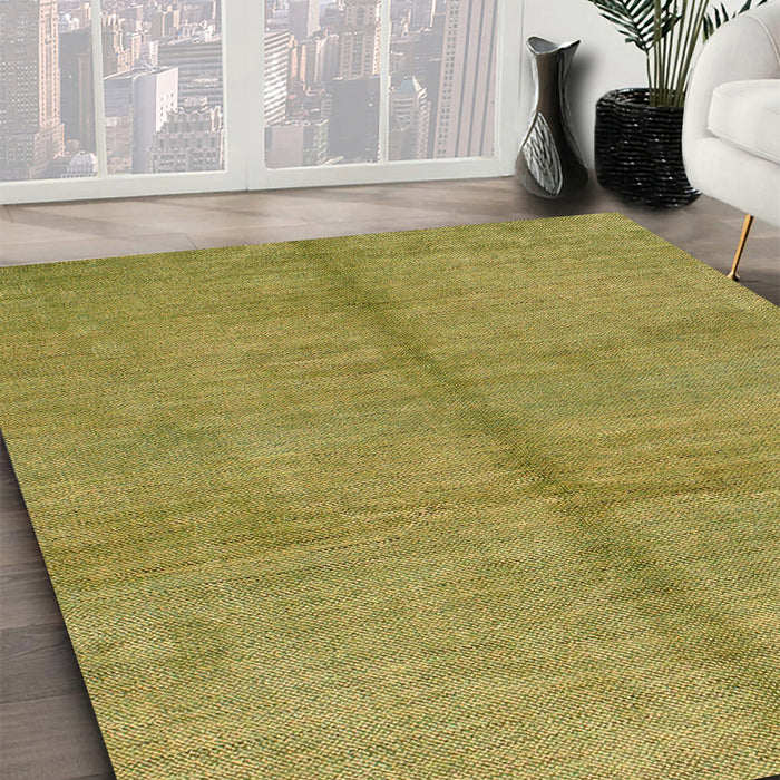 Machine Washable Abstract Gold Rug in a Family Room, wshabs1496