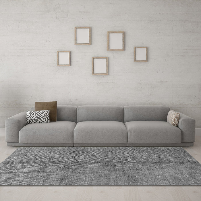 Machine Washable Abstract Gray Modern Rug in a Living Room,, wshabs1496gry