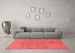 Modern Red Washable Rugs