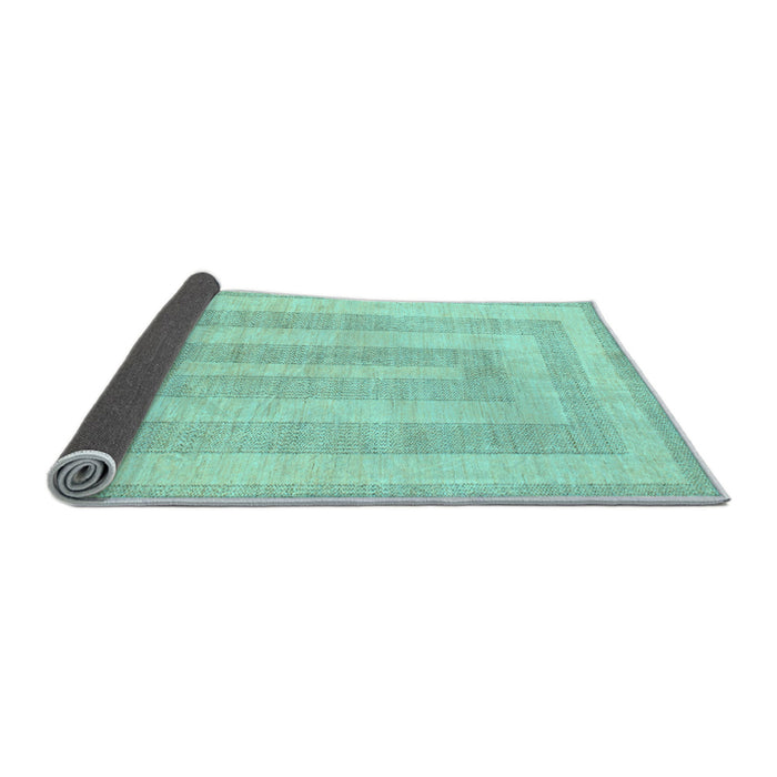 Sideview of Abstract Light Blue Modern Rug, abs1497lblu