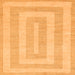 Square Abstract Orange Modern Rug, abs1497org